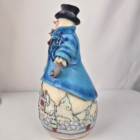 Jim Shore for Enesco Heartwood Creek Winter Wonderland Snowman Figurine 4041074 - Picture 4 of 10